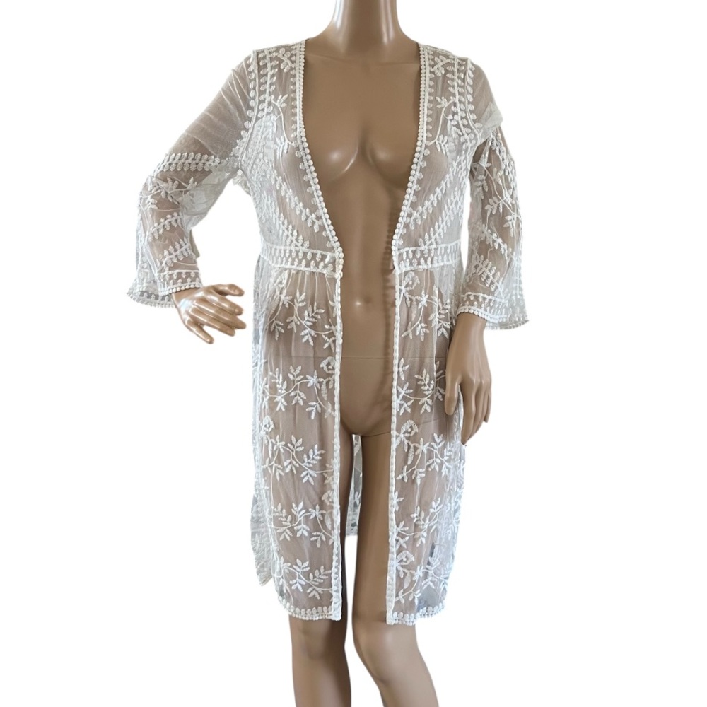 Art Class Juniors Lace White Cover Up Beach
